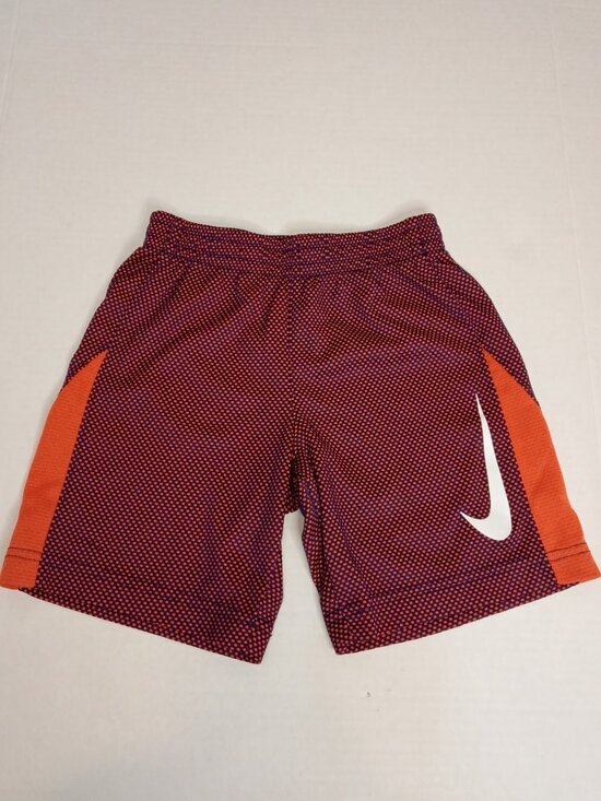 Nike Other - Nike Boys Athletic Shorts 4/5Y Orange Navy Dotted Swoosh